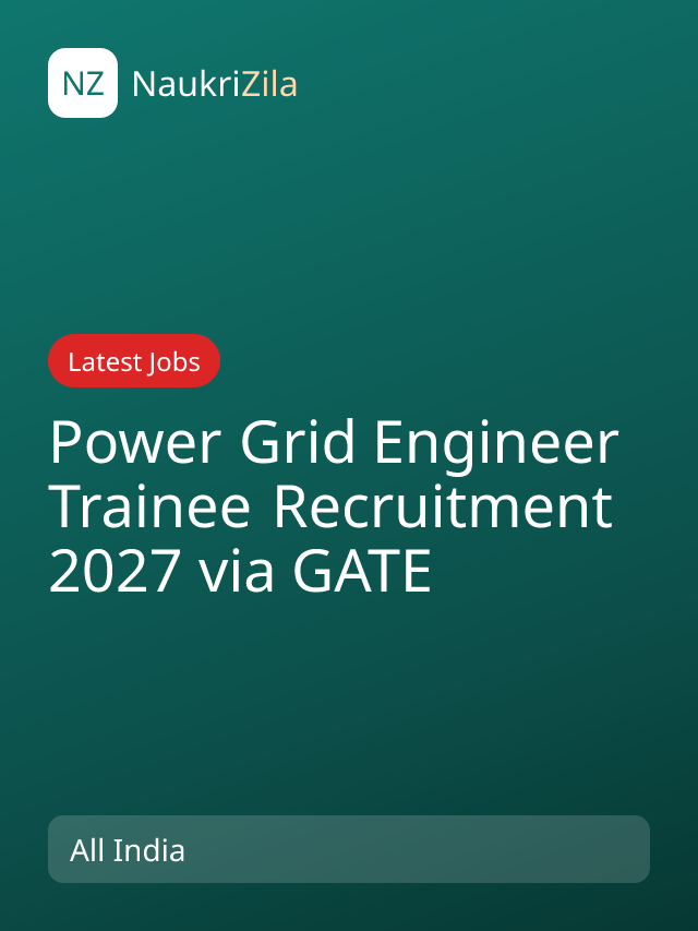 Power Grid Engineer Trainee Recruitment 2027 via GATE