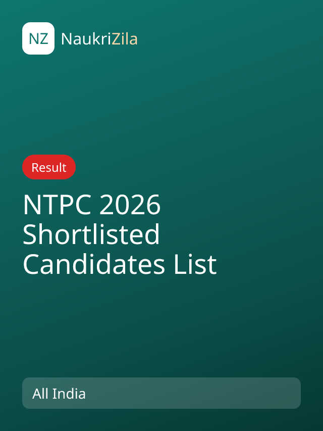 NTPC 2026 Shortlisted Candidates List