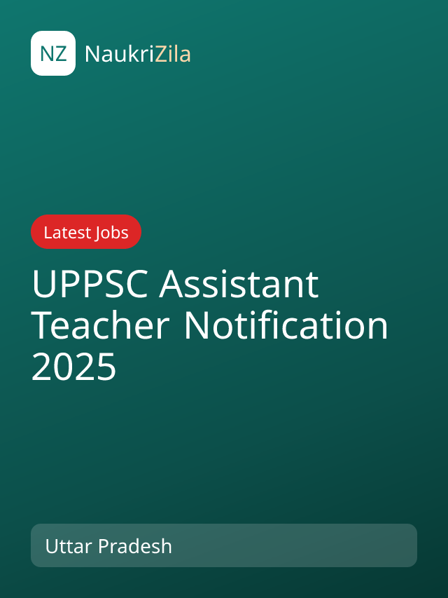 UPPSC Assistant Teacher Notification 2025